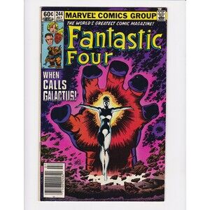FANTASTIC FOUR #244 Marvel 1982 Key 1st app of Frankie Ray as NOVA Later Herald
